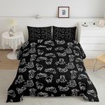 Cartoon Cat Comforter Cute Pet Cats Kids Comforter Set Animal Pattern Printed Bedding Set Set for Boys Room Decor Kitten Print Bed Cover Full Size with 3 Pillow Case