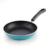 Cook N Home Nonstick Saute Skillet Fry Pan, 9.5 Inch Kitchen Non-Stick Cookware Cooking Frying Pan, Induction Compatible, Turquoise