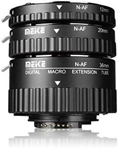 MEIKE MK-N-AF1-B Auto Focus Macro Extension Tube Set for Nikon DSLR Camera 10MM 20MM 36MM D80 D90 D300 D300SD800 D3100 D3200 D3400 D5000 D51000 D5200 D7000 D7100 etc（Metal bayonet Plastic Mount）