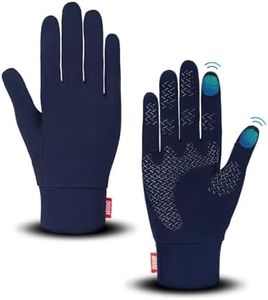 Aegend Lightweight Winter Gloves for Men Women, Warm Running Gloves Touchscreen Thermal Glove Liners for Cold Weather Driving, Cycling & Hiking, Non-Slip, Elastic Cuff, Stretchy, Durable