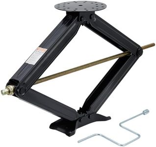 GarveeTech Camper Trailer Stabilizer Leveling Scissor Jacks Set of 2,Car Scissor Lift Jack 4"-30" Height Adjustable, 7500 Lbs Heavy Duty RV Scissor Jack with Crank Handle for Travel Trailer Camper