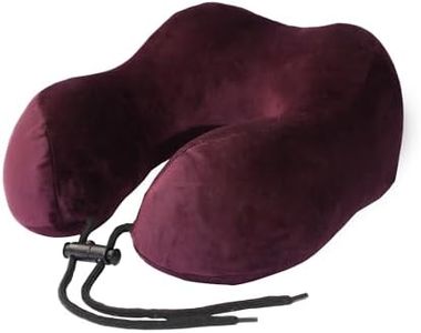 CareFoam Memory Foam Travel Pillow, Comfortable & Supportive Neck Pillow, Pain Relief Sleeping Neck Pillows for Travel, Airplane Pillow for Sleeping Airplane, Car, Office and Home