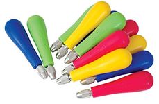 Speedball Cutter Handle with Screw-Off Cap, Assorted Color, Pack of 12