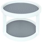 Bolt 2-Tier Twin Turntable Non Skid Double Layer Rotating Tray