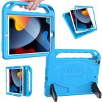 LTROP iPad 10.2 Case 9th/8th/7th Generation(2021/2020/2019), iPad 10.2 Case for Kids, with Built-in Screen Protector, Shockproof Light Weight Handle Stand Kids Case for iPad 9/8/7 Gen 10.2-inch, Blue