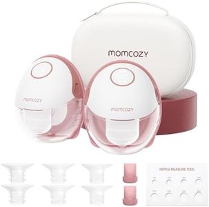 Momcozy Tiralatte a Mani libere Mobile Style | M6, Ritmo Ideale per Più Latte, Flangia DoubleFit, più Aderente e Discreto con 3 Modalità e 9 Livelli, 24mm (2, Rosso)