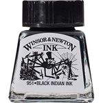 Winsor & Newton 1005030 Drawing Ink 14ml Black Indian