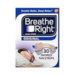 Breathe Right Original Tan Small/Medium Drug-Free Nasal Strips for Nasal Congestion Relief, 30 count (Pack of 2)