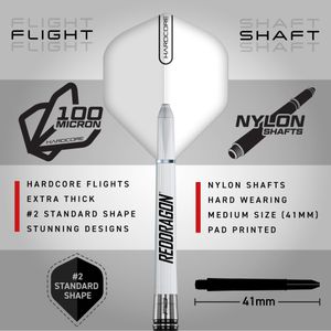 Red Dragon Pegasus 80% Tungsten Darts, 23g – Precision Steel Tip