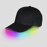 Pengcheng LED Baseball Cap Light hat Sports Travel Party hat with Light (USB Color)