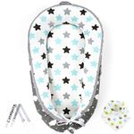 Heshlay Baby Sleep Nest Pod – Adjustable Baby Lounger – Portable, Breathable; Multi-Functional Newborn Nest – Baby Essentials and Ideal Shower Gifts for Mum to Be