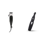 Wahl 9243-4724 Home Cut Complete Hair Cutting Clipper (Black)&Wahl 5608-524 Cordless Mini Groomsman Grooming 3 In 1 Trimmer (Black), Men