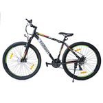 CULTSPORT Hemis Steel Cycle/Bicycle 29T MTB (21 Speed) Gear Bicycle for Men/Boys with Front Suspension & Dual Disc Brake Mountain Bike | Ideal for 15+ Years, Black