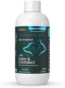 VETRISCIENCE Composure Liquid MAX for Dogs and Cats, 8 oz, Calming Supplement for Dogs Dealing with Separation Stress, Noise, Thunder and Situational Anxiousness and Anxiety., 0900860.008