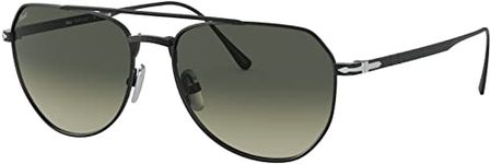 Persol Unisex's Po5003st Sunglasses, Matte Black/Gradient Grey, 54 mm