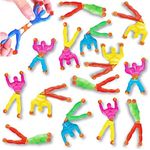 Liberty Imports Pack of 72 Sticky Stretchy Wall Climbers Window Crawlers - Party Favor Tricky Novelty Toys Climbing Rolling Men for Kids