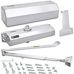 Nuk3y 9000 Series Grade 1 Heavy Duty Door Closer, Multi-Mount, Adjustable Size 1-6, ADA Complaint, UL Listed, (Aluminum)