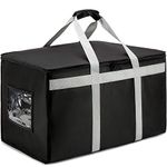 DERABY Insulated Food Delivery Bag Carrier XXXL 23"x15"x14" Commercial Grade (Chafing Dish, Warming Tray, Grocery, Lunch Containers, Pizza, Casserole)