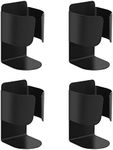 Electric Toothbrush Holder, 304 Stainless Steel Wall Mounted Self Adhesive Storage Organizer Stand Rack for Electric Toothbrush, Toothpaste, Facial Cleanser(4 Pack Black)