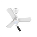 atomberg Renesa Halo Smart 600mm BLDC Ceiling Fan with IoT & Remote | 5 star | High Air Delivery | Low noise operation | LED Speed Indicator | Sleek Design | 3 Year Warranty|White-Gold Ring