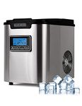 BLACK+DECKER 26-lb Capacity Stainless Steel Ice Maker, BIMY126S