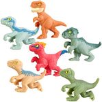 Heroes of Goo Jit Zu Minis Jurassic World, Minis Mega 6 Pack. Stretch, Squish, Battle with 6 Dinosaurs in One Pack (42543)