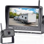 Wireless Backup Camera for Truck HD 1080P with 7 Inch DVR Monitor for RVs,Campers,Trailers,Tractor Adapter for Furrion-Pre-Wired RVs High-Speed Rear View Observation IR Night Vision Yakry Y36