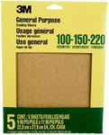 3M Sandpaper Aluminum Oxide, 9-Inch