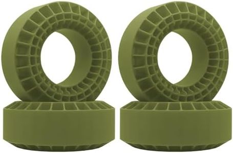 OGRC Silicone Rubber Tire Inserts Foam Fit 1.9 Wheel Tires 1/10 Crawler Accessories (Green)