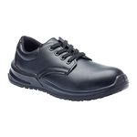 Blackrock Lace-Up Safety Shoes, Mens Womens Steel Toe Cap Shoes, Chef Shoes, Nursing Shoes, Orthopedic Shoes, Non-Slip Work Shoes, Work Utility Footwear, Hygiene, Catering, Kitchen Anti-Slip - Size 10