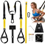 Tatqilo Suspension Trainer, Multifunctional Sling Trainer Set with Door Anchor for a Full Body Workout, Adjustable Sling Trainer Home Gym Equipment for Home, Travel, Indoor and Outdoor