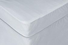 AC Pacific Nidra Collection Waterproof Polyester Hypoallergenic Bedroom Full Bed Premium Mattress Protector, White