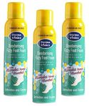 Dermatonics Deodorising Fizzy Foot Foam - Refreshing Formula with Menthol and Manuka Honey for Long-lasting Comfort | Instantly Cools and Soothes Hot and Tired Feet | Pack of 3 x 150 ml