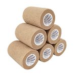 COMOmed Cohesive Bandage Adhesive Bandage Tape 6 Rolls 7.5cm Skin