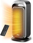 Dreo Space Heater Indoor, Portable Heater with 70°Oscillation, 1500W Electric Heaters with Thermostat, Fast Safety, Remote, 12H Timer, Updated PTC Ceramic Heater for Office Room, Solaris 317