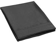 SILIPA Flat Sheet 1-Piece Top Sheet Extra Soft Brushed Microfiber Machine Washable Wrinkle-Free Breathable (Black, King)