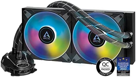 ARCTIC Liquid Freezer II 280 A-RGB - Multi-Compatible All-in-one CPU AIO Water Cooler with A-RGB, efficient PWM-Controlled Pump, Fan Speed: 200-1900 RPM, LGA1700 Compatible - Black