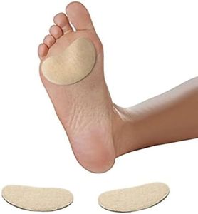 Adhesive Moleskin for Feet - Blister Bandages Precut Kidney Metatarsal Pads - 3" - Callus, Heel, Corns, Blister Prevention, Shoe Friction - 50 pieces