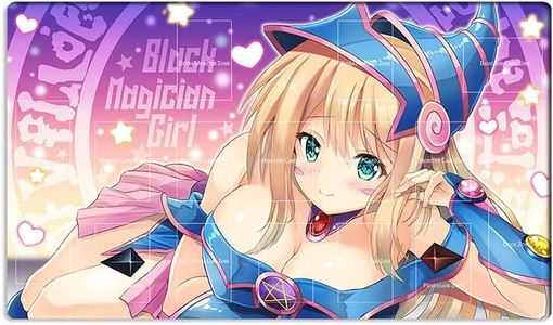 Mlikemat New Playmat Dark Magician Girl TCG CCG OCG Trading Card Game Mat with Zones + Free Bag (ZD014-33-A)