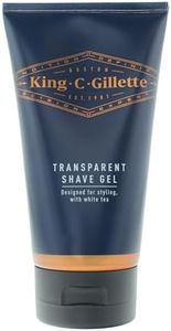 King C. Gillette Men’s Transparent Shave Gel With White Tea and Argan Oil, 150mL
