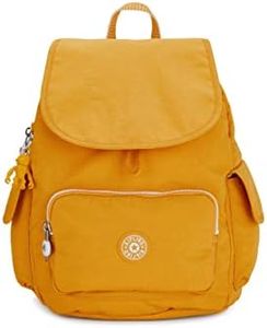 Kipling, City Pack S, Bolso Mochila para Mujer, Rapid Yellow, Talla única