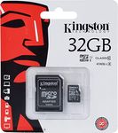 Kingston Technology SDC10G2/32GB 32 GB UHS Class 1/Class10 microSDHCUHS-I Flash Memory Card (Included microSDHC to SD Adapter), Black