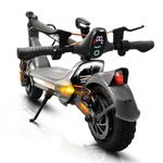 CUNFON Electric Scooter for Adults, 1200W, MAX 50 Km Long Range & 50 Km/h Top Speed, with 10.5" Off Road Tires, Dual Brake & Dual Suspension Commuting E-Scooter