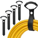 Worldity 5 Pack Cable Straps, 23 Inch(Unfolded) Adjustable Extension Cord Organizer, Heavy Duty Storage Straps for Cables, Garden Hose Storage Straps with Velcro, Idea for Water Hoses, Cords, Cable