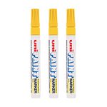 UNI-BALL PX20 Bullet Shaped Paint Markers | Yellow Ink, Pack of 3