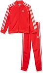 Adidas Originals Unisex Child SST TRACKSUIT, VIVID RED/WHITE, 4 US