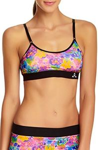 Balanced Tech Printed Performance Seamless Sports Bra - Floral - Small