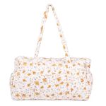 MOM'S HOME New Born Baby Organic Cotton Travel Bag- Diaper Multipurpose Carry Bags for Mothers | Pack -1 | Bloom