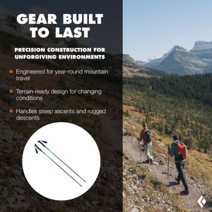 Black Diamond Distance Carbon Z Trekking Poles, 110cm – Ultralight