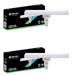 Bajaj Ivora Plus Linear LED Lamp 18W Cool Day Light B22D (Pack of 2, White), Medium (830429-Pk2)